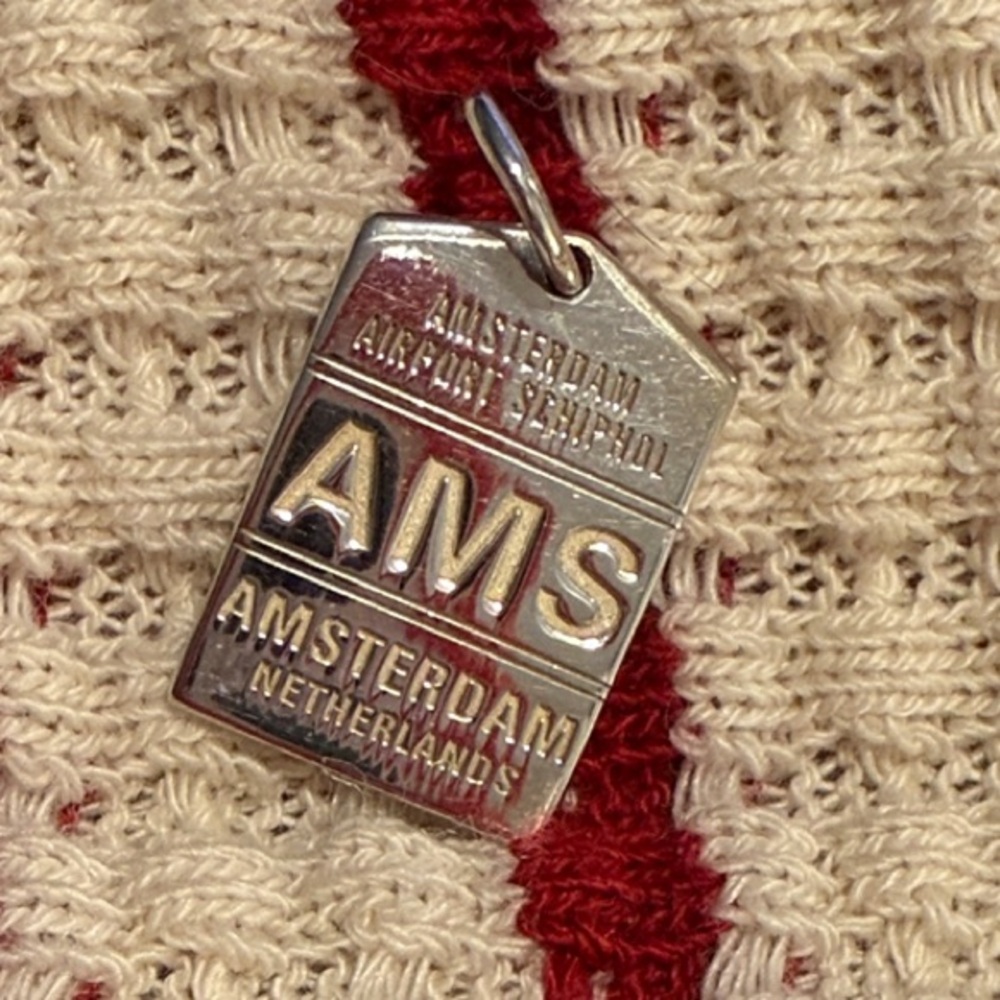 Jet Set Candy Amsterdam AMS Luggage Tag Charm